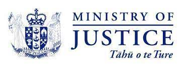 Logo of Ministry of Justice showcasing Trojan, licensed and compliant private investigators operating in New Zealand